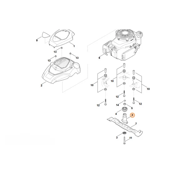 Stihl  Tulejka noża 6364 702 5000